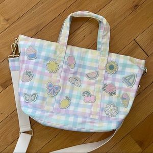 Stoney Clover Lane Rainbow Gingham Mini Tote